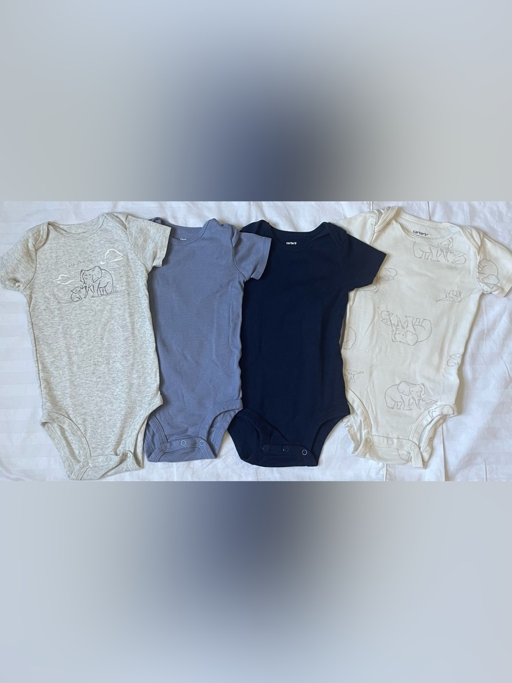 Carter’s Baby Short-Sleeve One-Piece Bodysuit 4-Pack – 12M